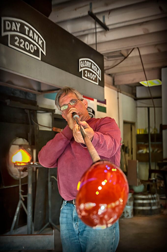 Glass Blowing at Dollywood