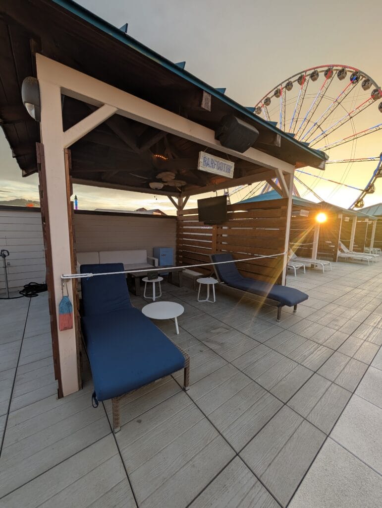 Margaritaville Island Hotel in Pigeon Forge: Paradise in the Smokies 11 Cabana at Margaritaville Island Hotel Roof top Pool