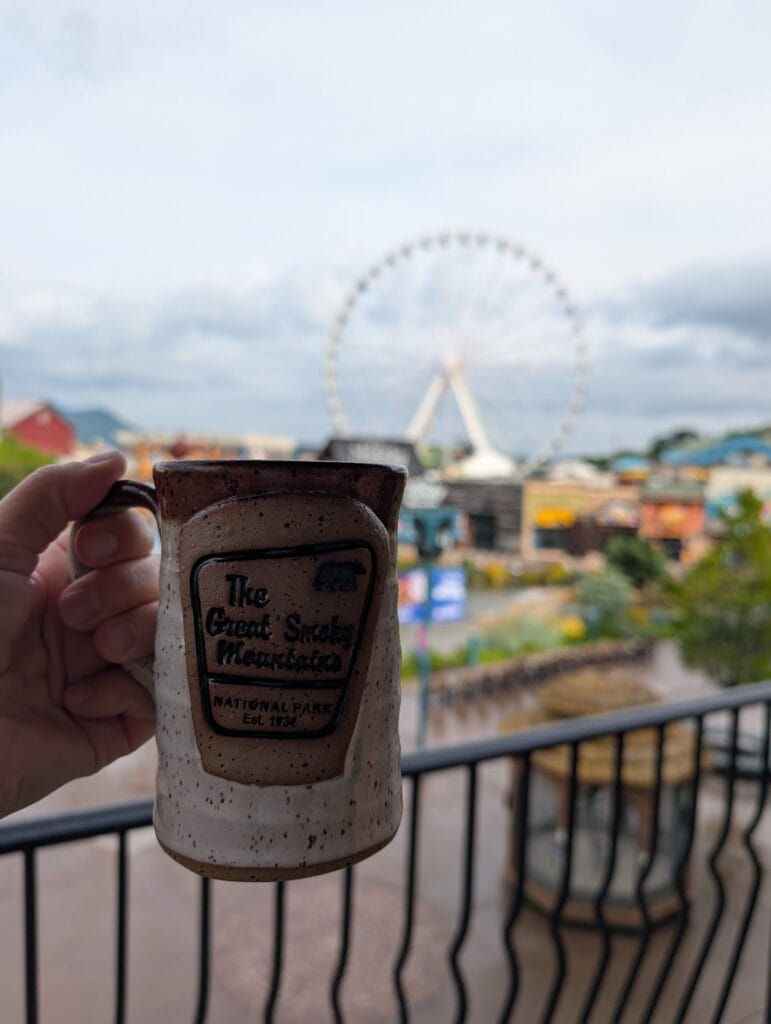 Margaritaville Island Hotel in Pigeon Forge: Paradise in the Smokies 12 Cup of Coffee on Balcony at Margaritaville Island Hotel