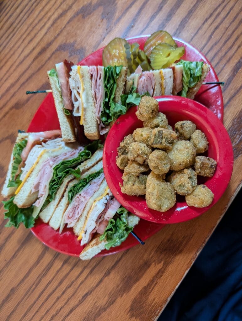 Visiting Applewood Farmhouse Grill & Shops in Sevierville, TN: A Taste of Tradition 5 The Applewood Club and Fried Okra at Applewood Farmhouse Grill in Sevierville, TN