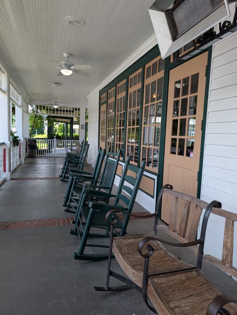 Visiting Applewood Farmhouse Grill & Shops in Sevierville, TN: A Taste of Tradition 2 The front porch rocking chairs at Applewood Farmhouse Grill in Sevierville, TN