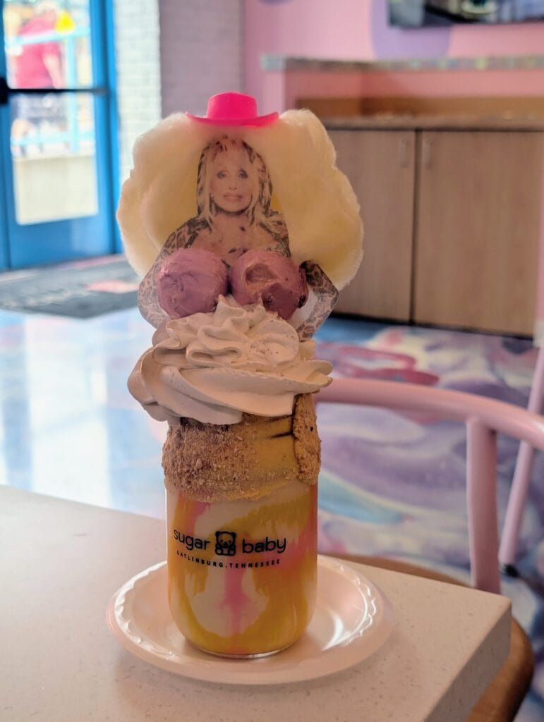 Dolly Parton Milkshake at Sugar Baby in Gatlinburg, TN Photo Credit: Lindsay Harvey-Simply Touring