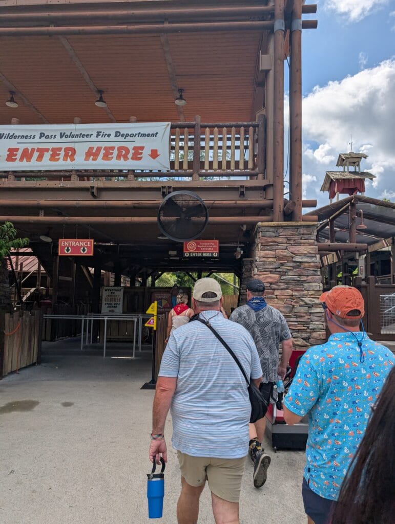 Rope Drop at Dollywood: How Staying at a Dollywood Resort Elevates the Experience 6 Firechaser TimeSaver Entrance at Dollywood in Pigeon Forge, TN Photo Credit: Lindsay Harvey