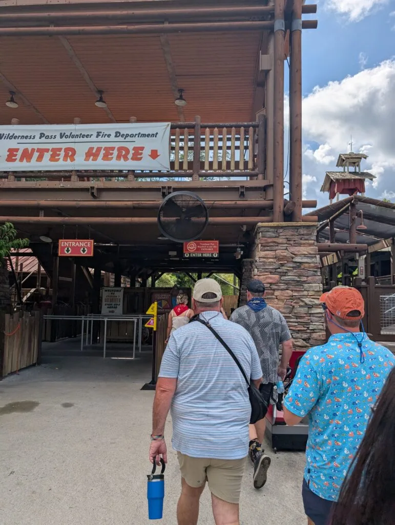 Firechaser TimeSaver Entrance at Dollywood in Pigeon Forge, TN Photo Credit: Lindsay Harvey