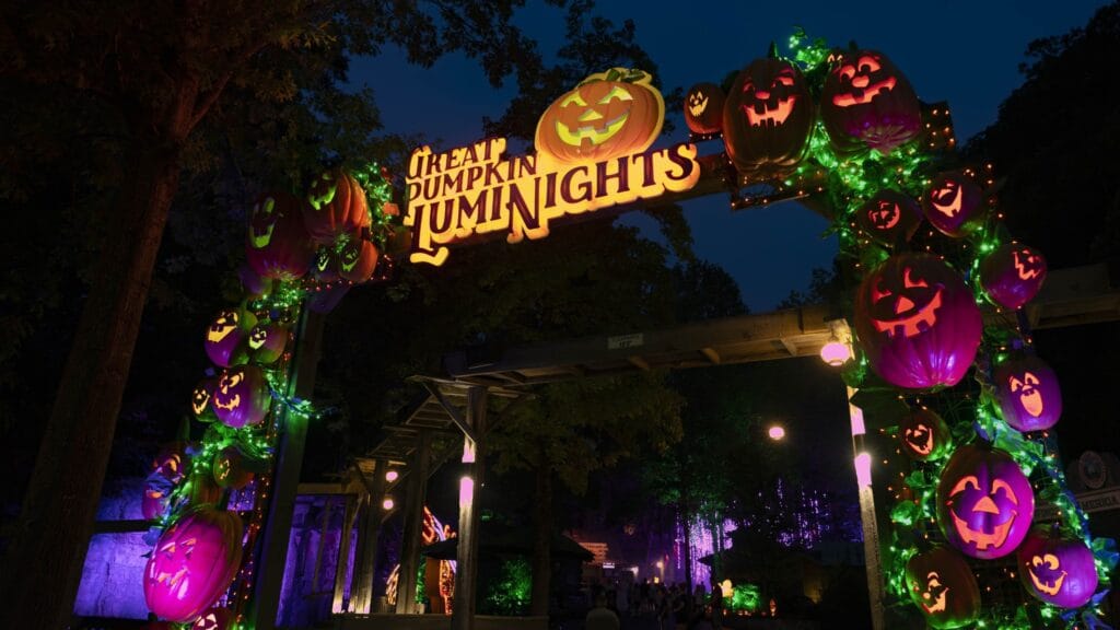 Great Pumpkin LumiNights Sign at Dollywood's Harvest Festival Photo Credit: Dollywood
