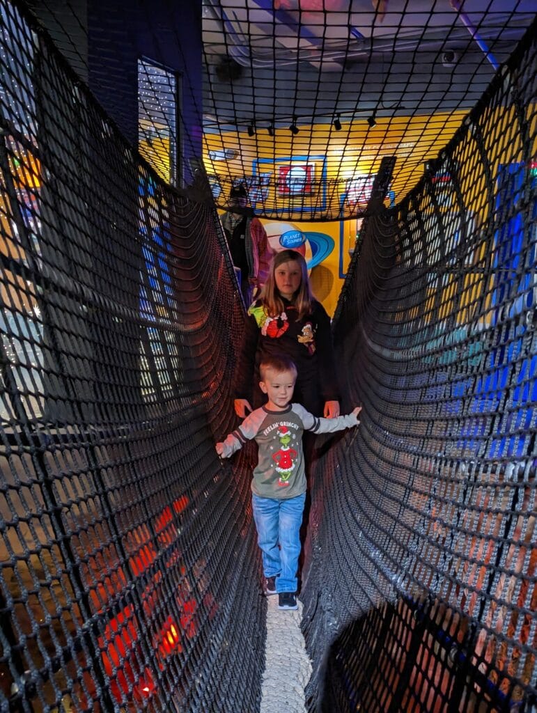 Kids walking across rope bridge at Riley's Believe it or not in Gatlinburg, TN Photo Credit: Lindsay Harvey-Simply Touring