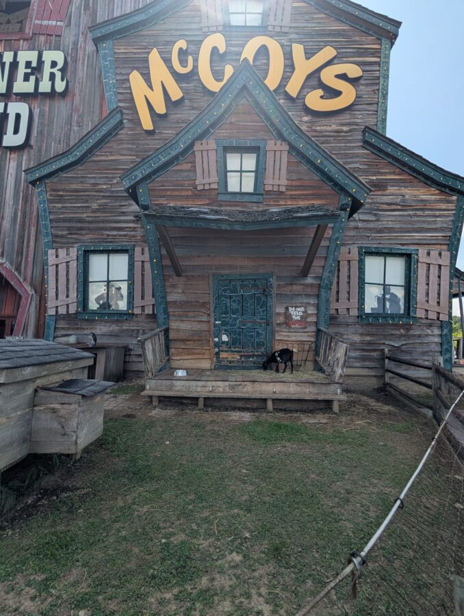 McCoy side of the building at Hatfield and McCoy Dinner Feud Photo Credit: Lindsay Harvey-Simply Touring