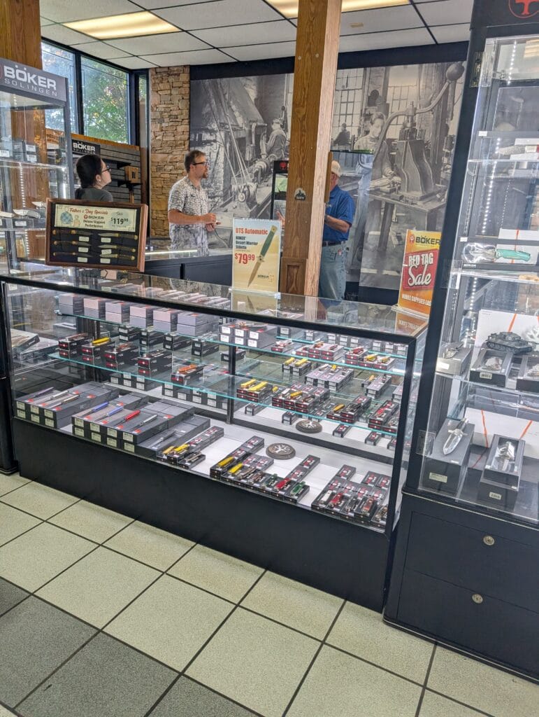 A Father's Guide to Smoky Mountain Knife Works: Where Adventure Meets Family Fun 6 More Displays at Smoky Mountain Knife Works in Sevierville, TN Photo Credit: Lindsay Harvey-Simply Touring