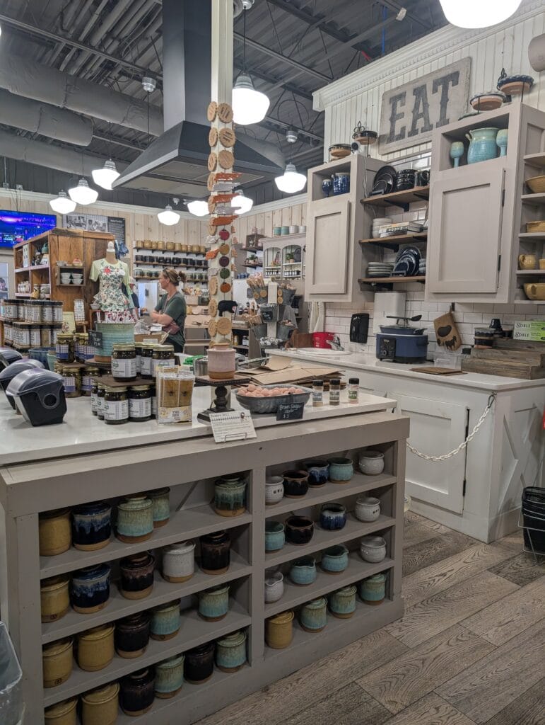 Ogle Brothers General Store: A Smoky Mountain Treasure 2 Pottery selection at Ogle Brothers General Store in Sevierville, TN Photo Credit: Lindsay Harvey