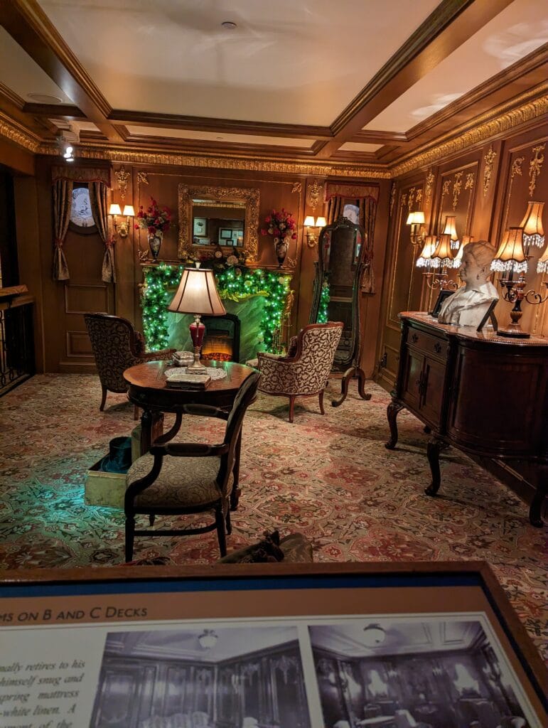 Room at Titantic Museum in Pigeon Forge, TN Photo Credit: Lindsay Harvey-Simply Touring