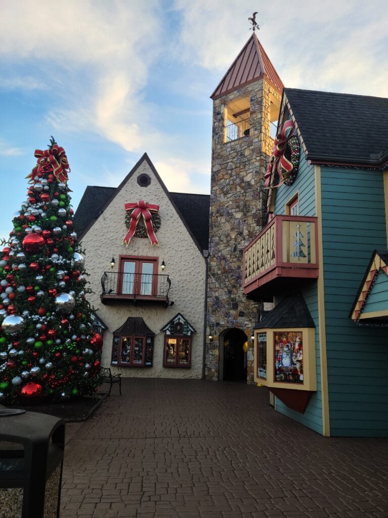 Exterior view of The Incredible Christmas Place in Pigeon Forge, TN Photo Credit: Lindsay Harvey-Simply Touring