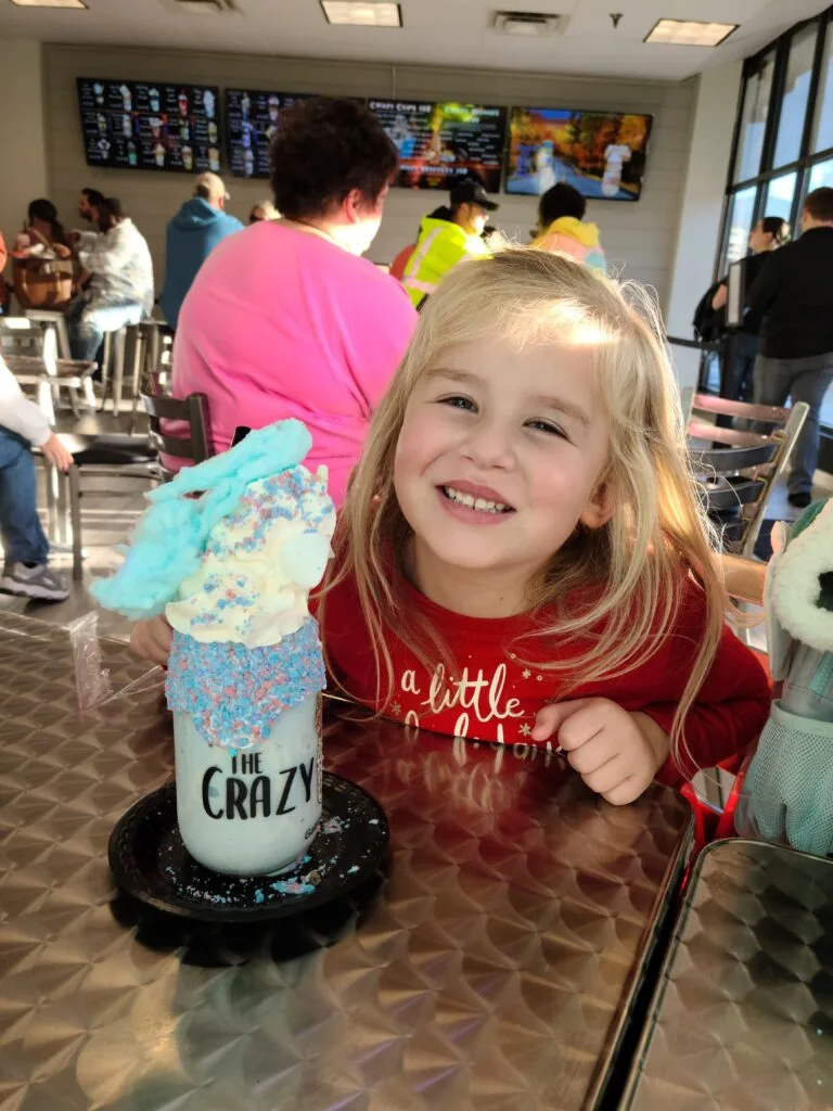 Girl with Milkshake from Crazy Mason in Gatlinburg TN