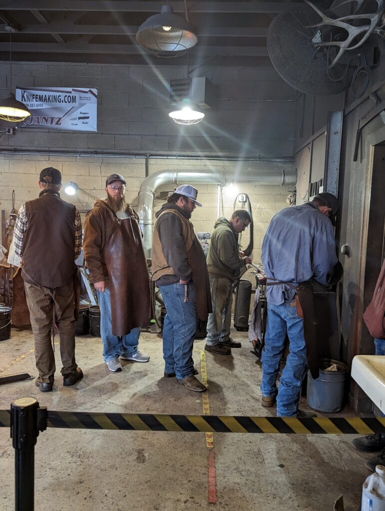 Knife Forging experience at Iron Mountain Metal Craft in Pigeon Forge, TN