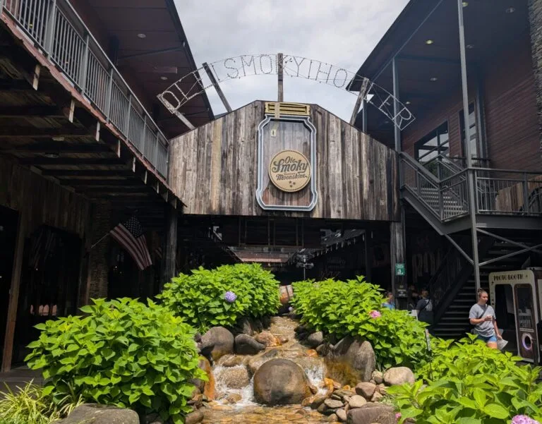 Entry to The Holler at Ole Smoky Distillery in Gatlinburg, TN