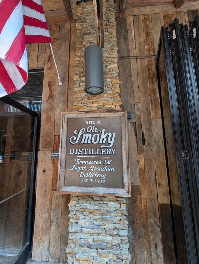 Ole Smoky Distillery in Gatlinburg 2 Ole Smoky Distillery Signageat Ole Smoky Distillery in Gatlinburg, TN
