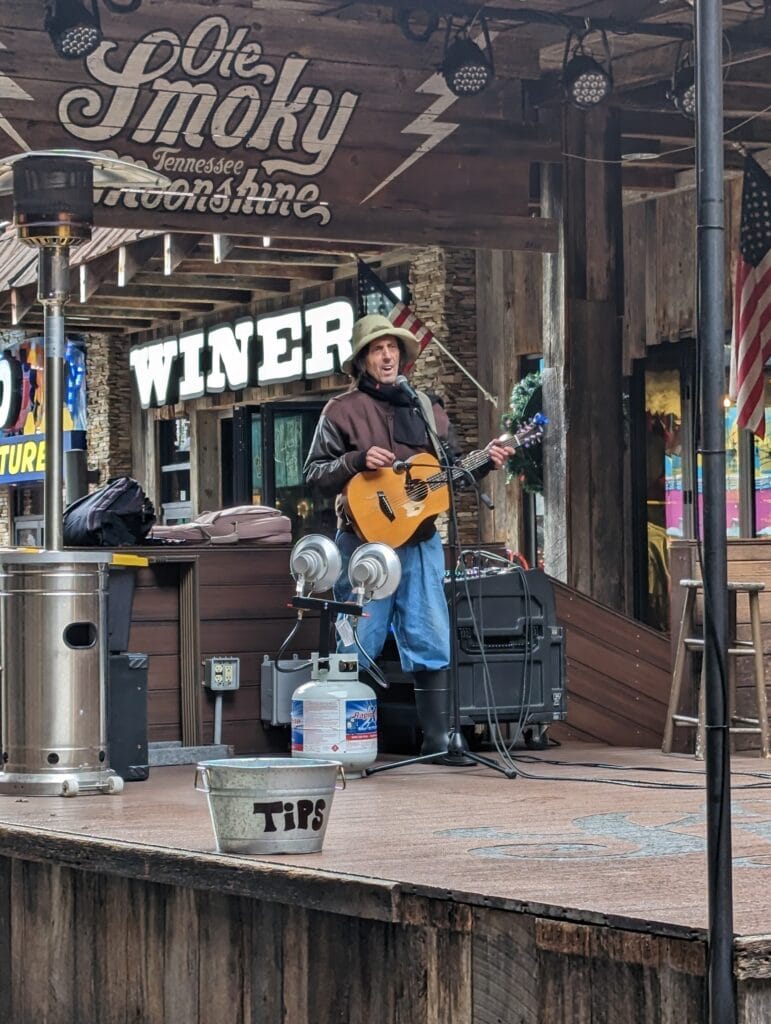 Ole Smoky Distillery in Gatlinburg 3 Performer at The Holler at Ole Smoky Distillery in Gatlinburg, TN