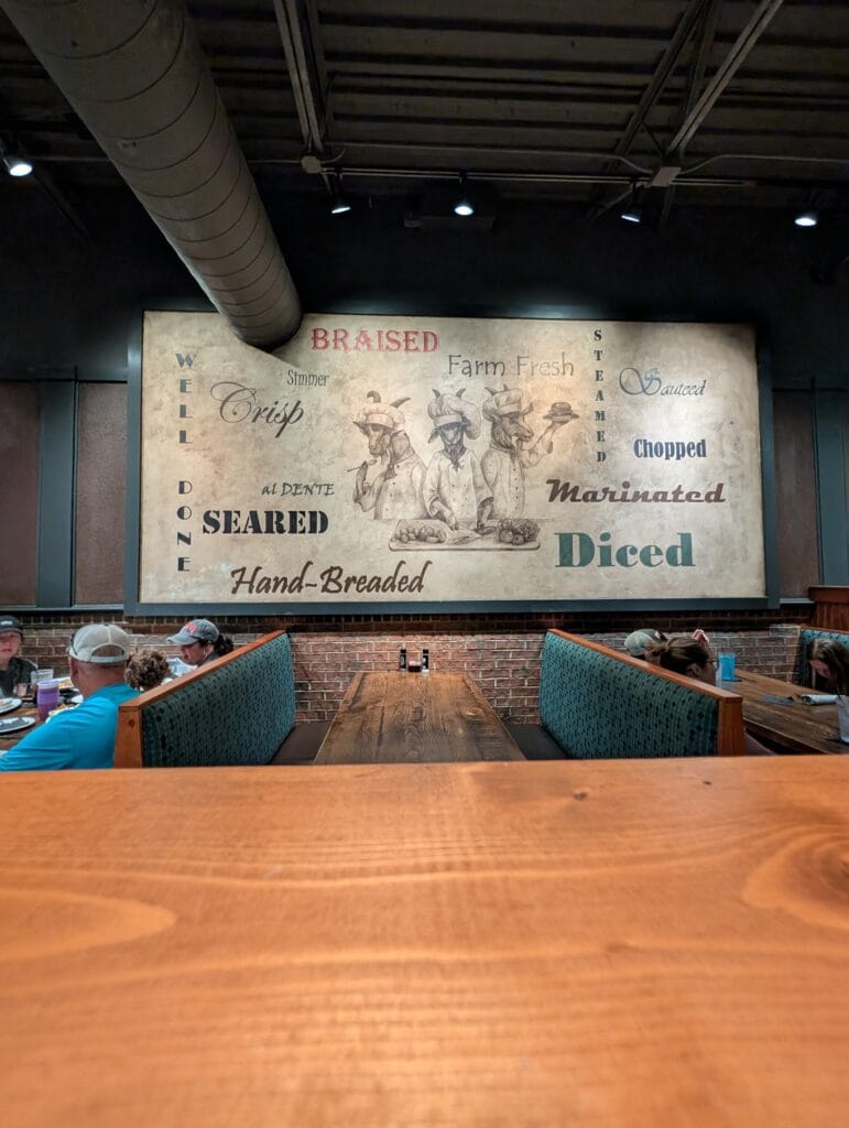 Restaurant interior at The Local Goat in Pigeon Forge, TN