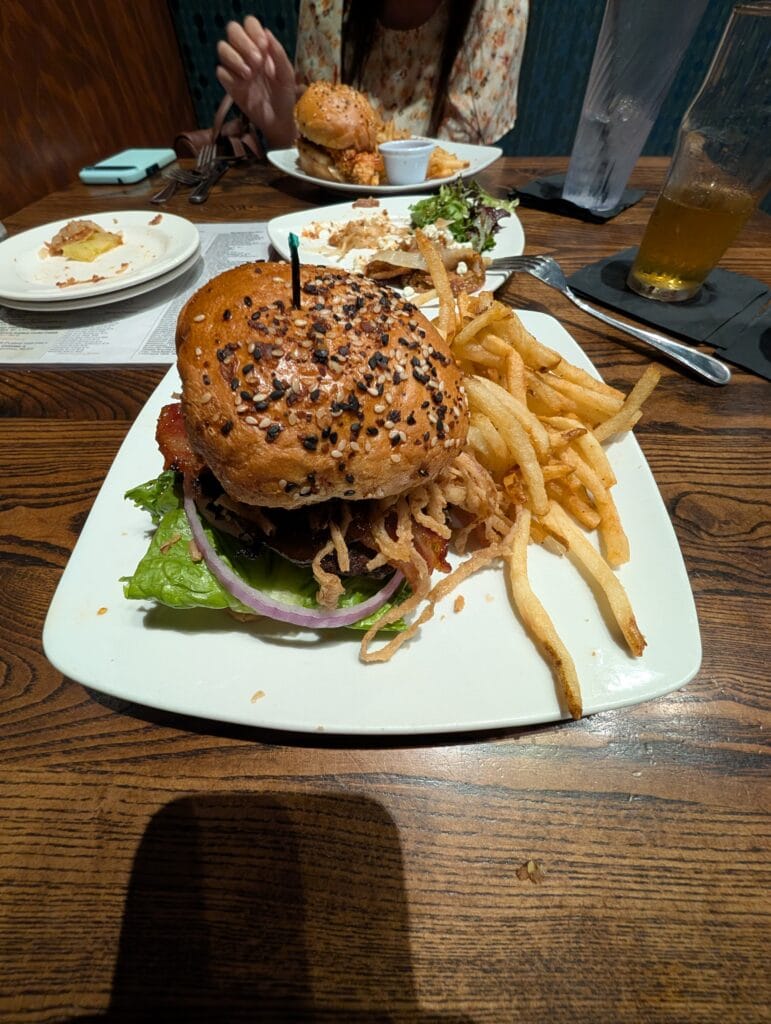 Tennessee Whiskey Glazed Burger at The Local Goat in Pigeon Forge, TN