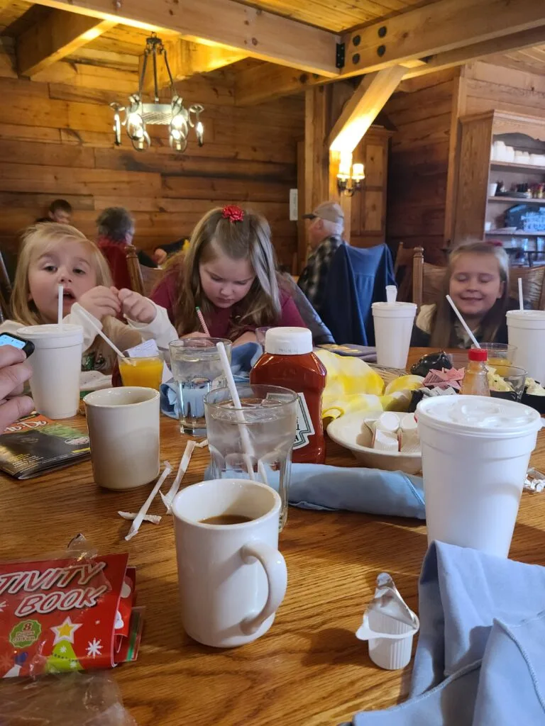 Children at Old Mill Restaurant in Pigeon Forge, TN