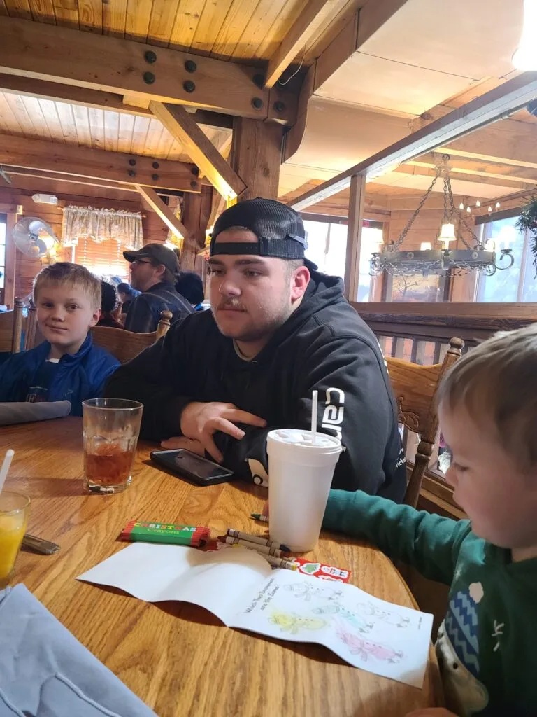 Family at Old Mill Restaurant in Pigeon Forge, TN