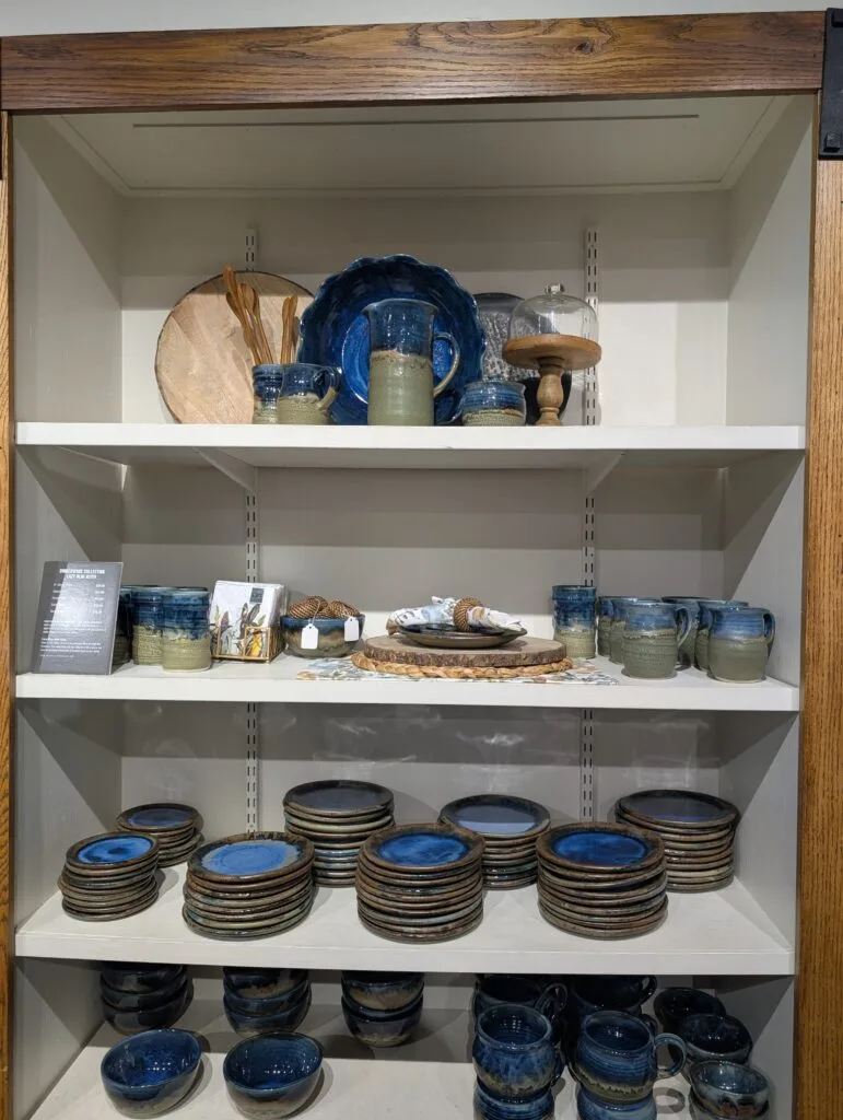 Pottery at the Pottery Store at the Old Mill in Pigeon Forge, TN