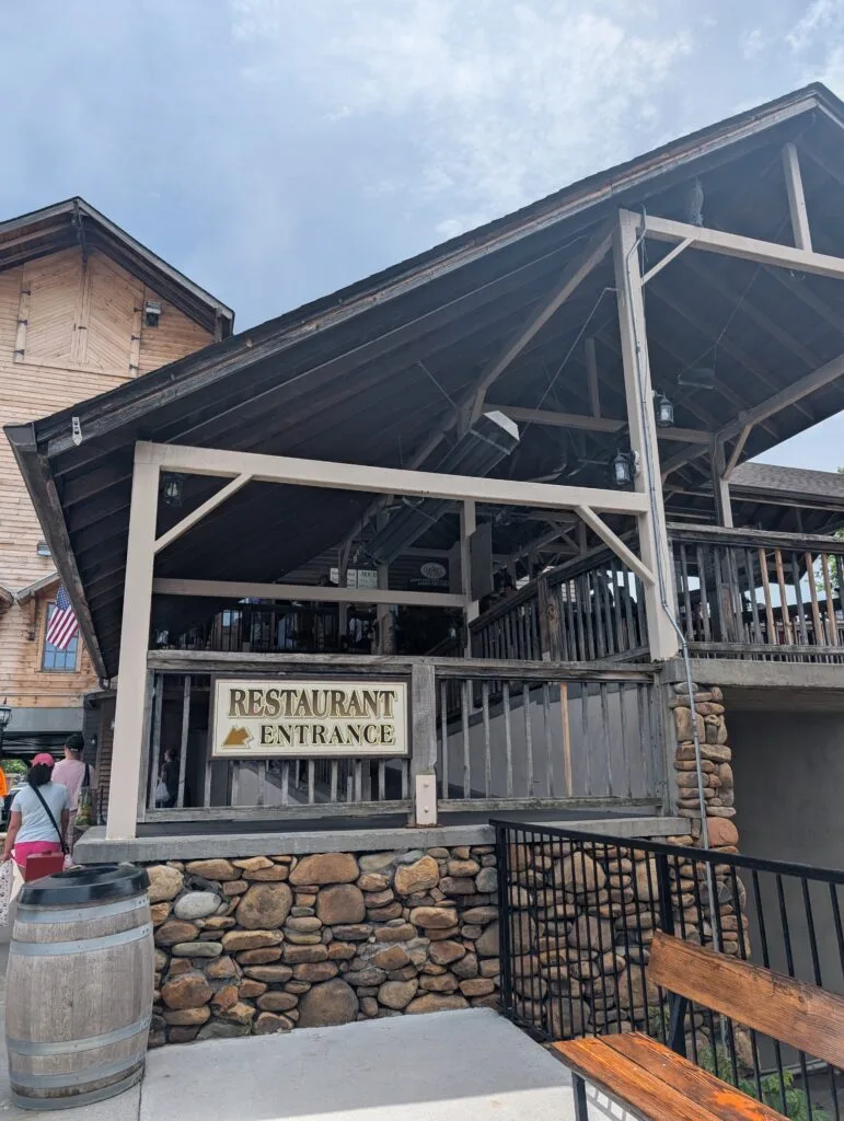 Restaurant Entrance at Old Mill Restaurant in Pigeon Forge, TN