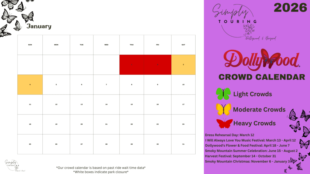 January Crowd Calendar 2026