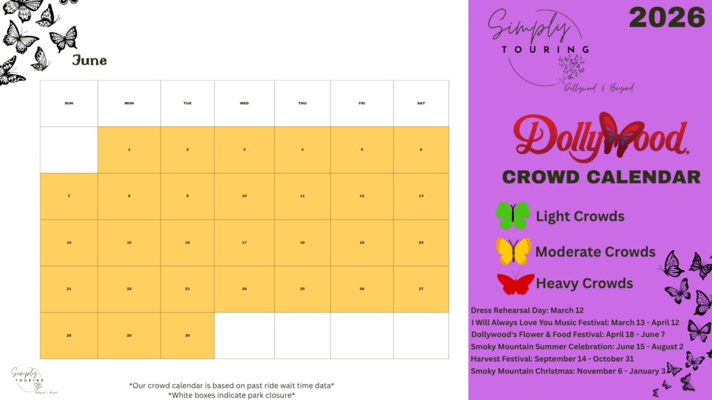 June Crowd Calendar 2026