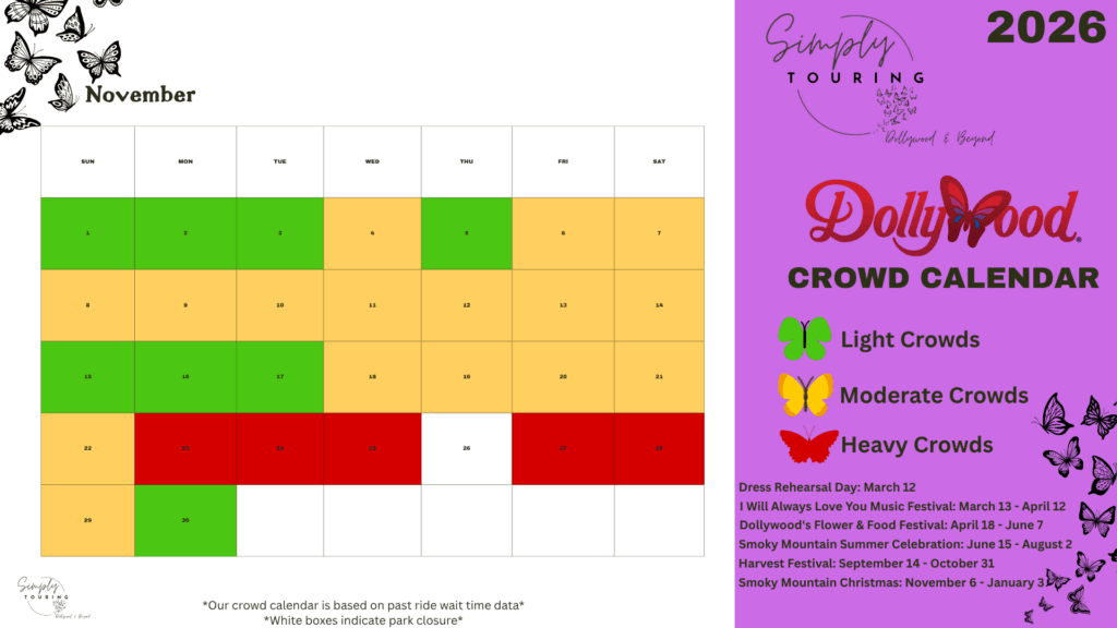 November Crowd Calendar 2026