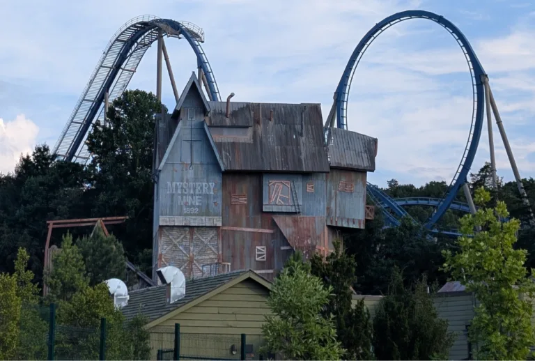 Mystery Mine and Wild Eagle Coasters at Dollywood in Pigeon Forge, TN