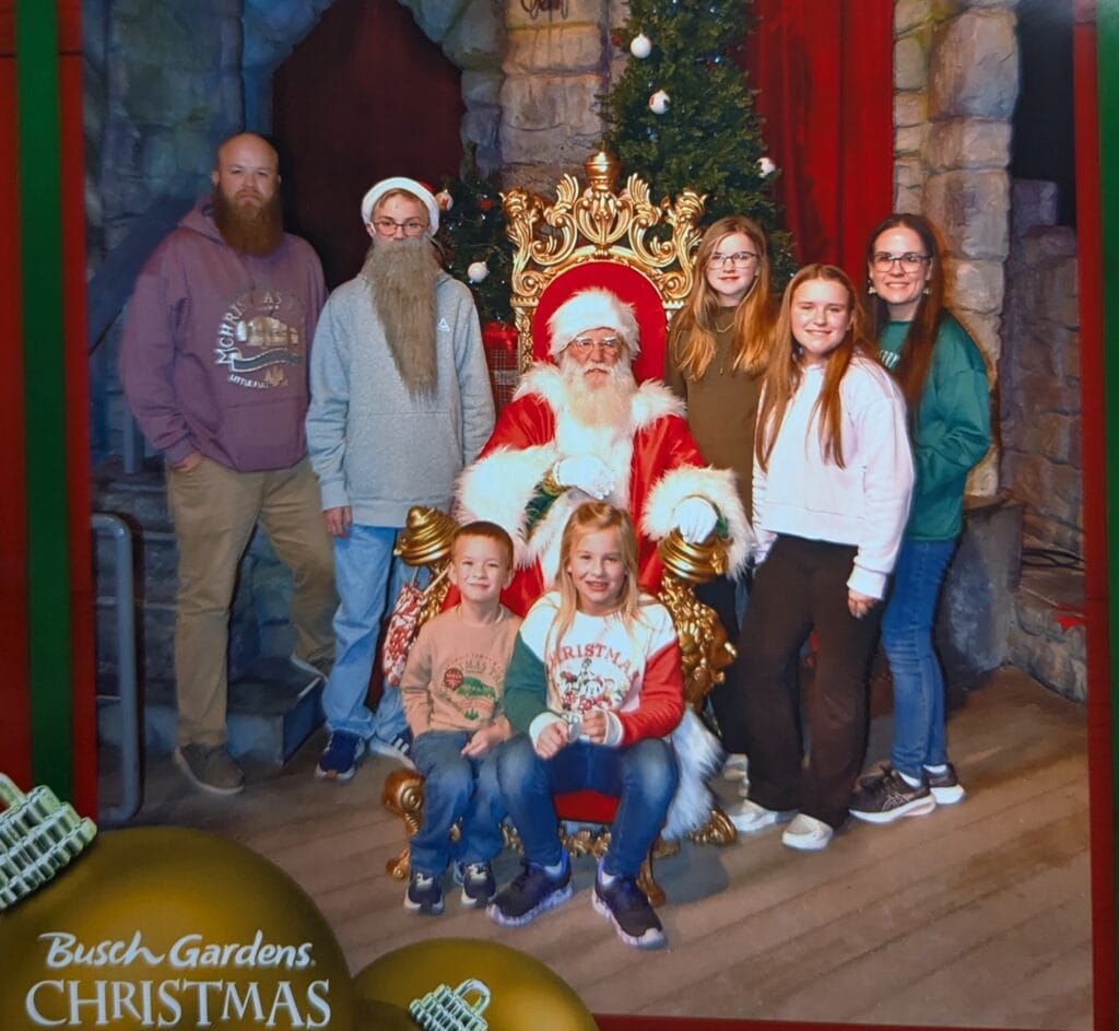 Visit with Santa at Busch Gardens Williamsburg during Christmas Town