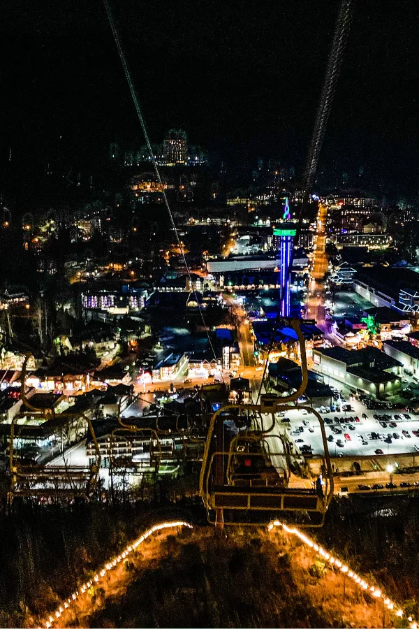 Gatlinburg SkyPark at Night