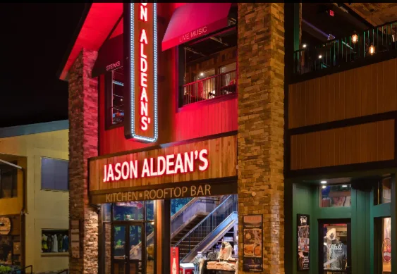 Jason Aldean's Kitchen + Rooftop bar in Gatlinburg, TN