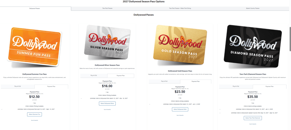Dollywood 2027 Season Pass Guide 10 2027 Season Pass Payment Plans